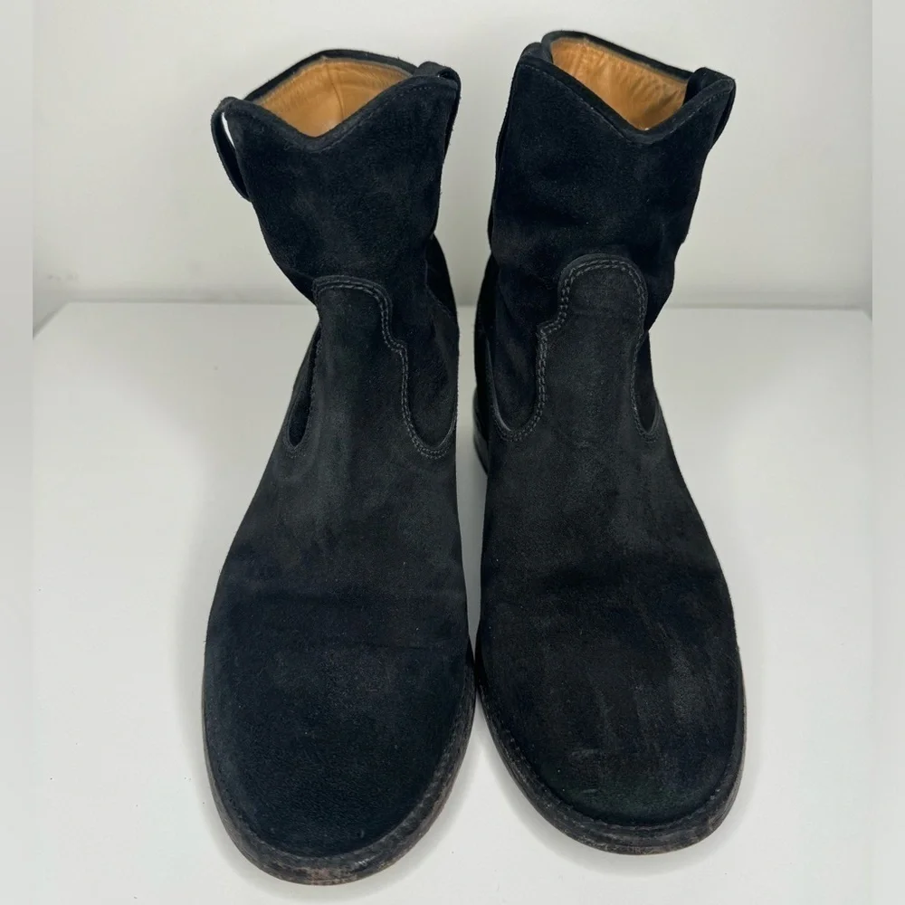 Isabel Marant Étoile Crisi Black Suede Ankle Boots - Size 39 - Picture 2 of 7